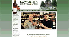 Desktop Screenshot of kawarthacountrywines.ca